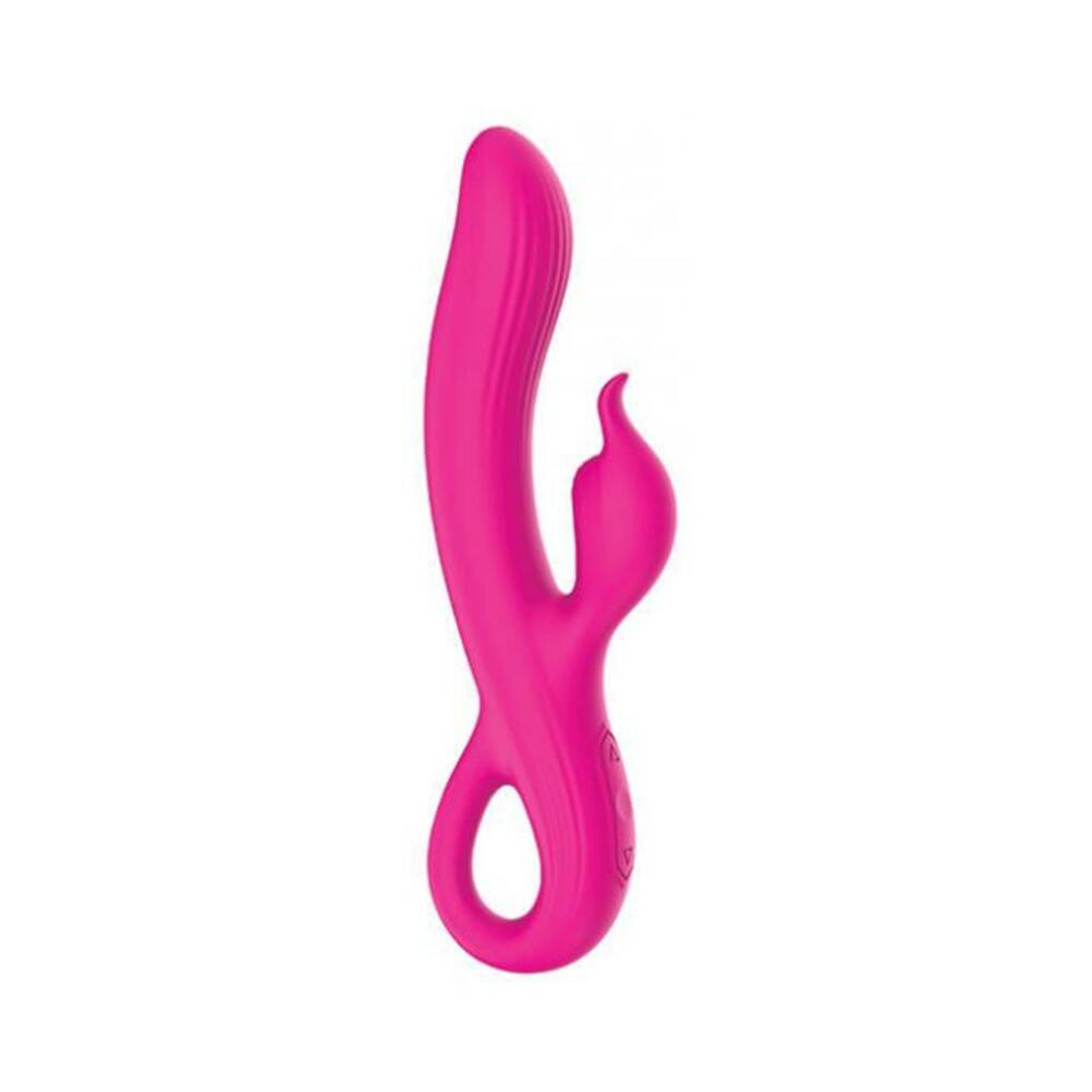 850058394176_1 Wild Pop Vibe Lola Rabbit Dual Vibrator - Pink - Image 1