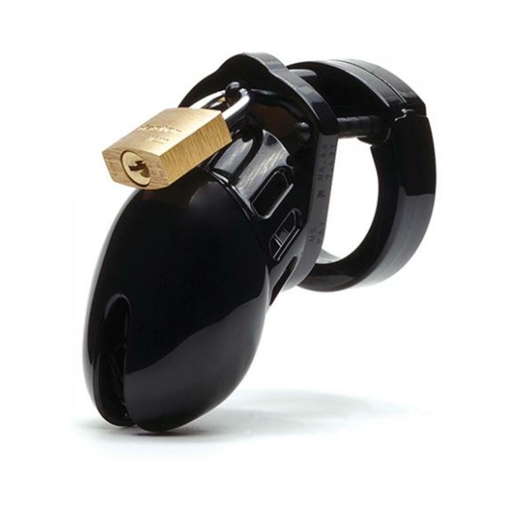 860224002262_1 Cb-6000 2 1/2" Cock Cage & Lock Set - Black - Image 1
