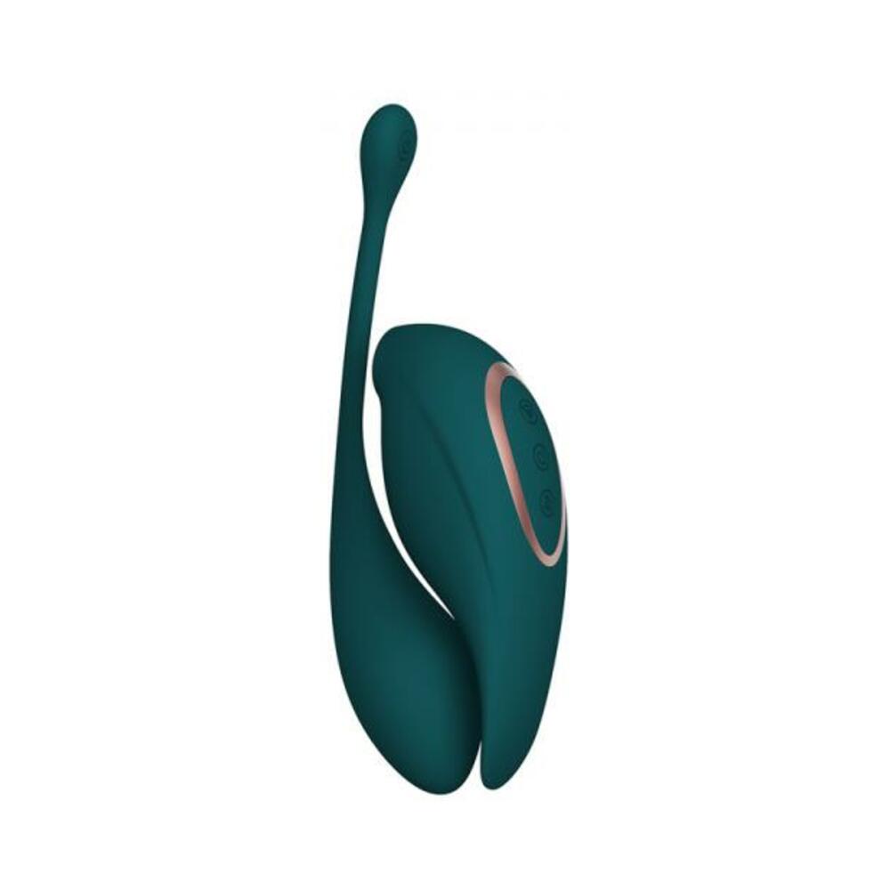 8714273051943_1 Twitch 2 Rechargeable Suction And Flapping Vibrator With Remote Control Vibrating Egg Forest Green - Image 1