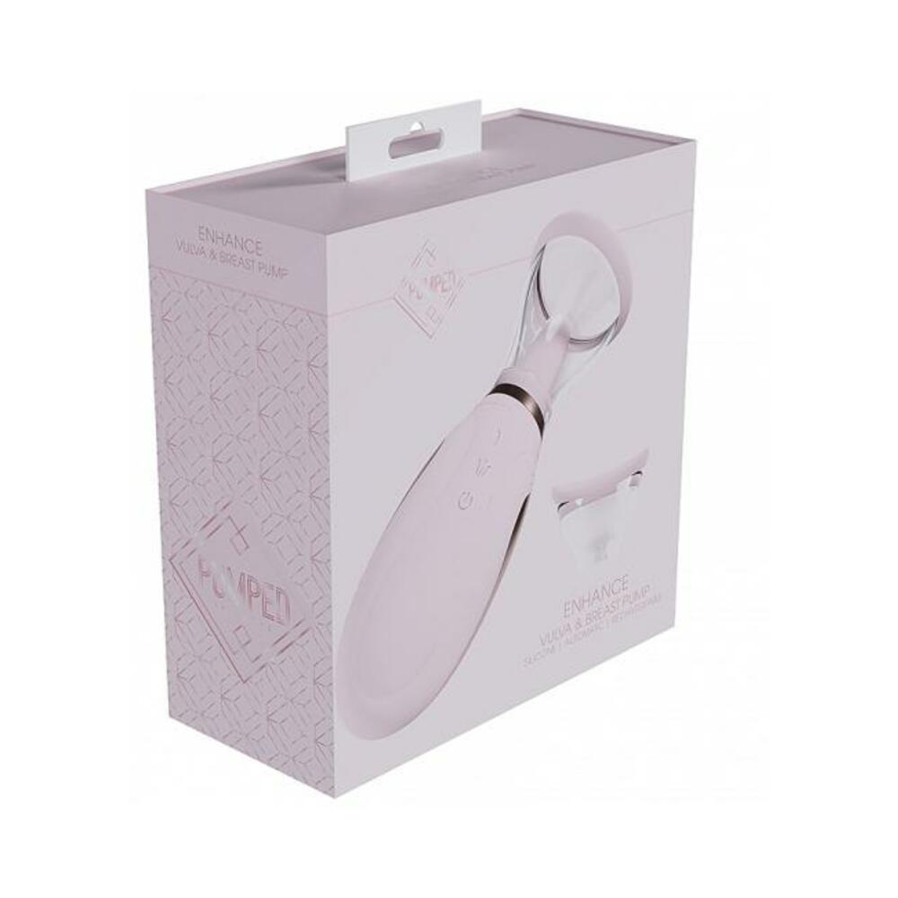 8714273054784_1 Pumped Enhance Automatic Rechargeable Vulva & Breast Pump Pink - Image 1