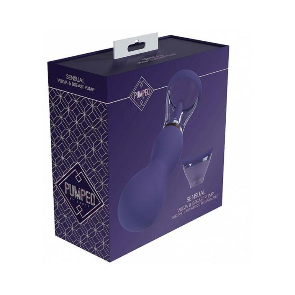 8714273054821_1 Pumped Sensual Automatic Rechargeable Vulva & Breast Pump Purple - Image 1