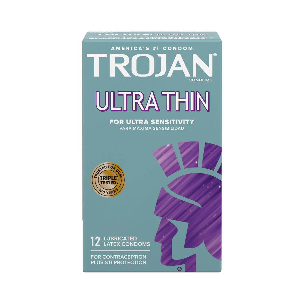 92642_dddab429-7a37-41a5-9f3b-2ca4e54afbd0 Trojan Sensitivity Ultra Thin Latex Condoms 12 Pack - Image 1