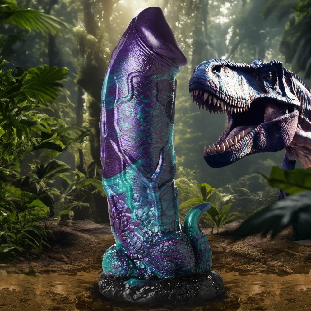 AH304-XL_MAIN_1000x1000_f927a781-742b-4e3a-b5c2-c3a16a8833e3 Dino-dick Silicone Dildo - Xl - Image 1