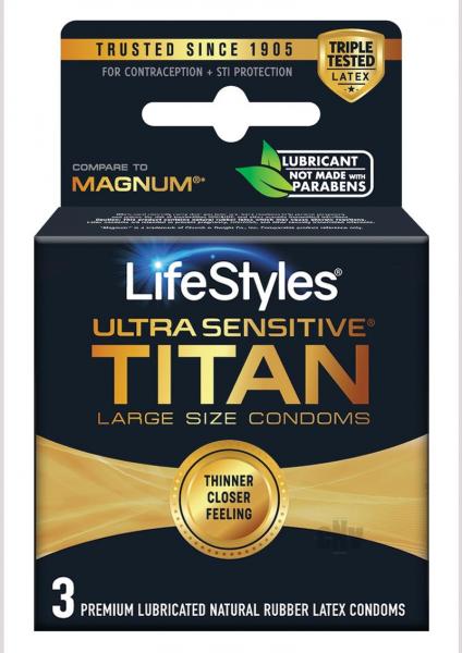 CNVEF-EALS30425f6084dfc40ee Lifestyles Ultra Sensitive Titan 3pk - Image 1