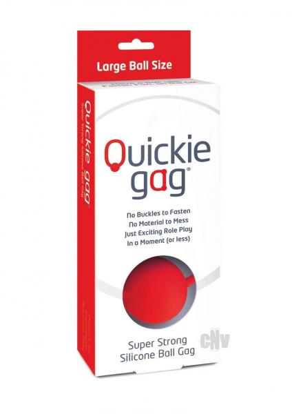 CNVEF-ECCL24805cc2c8aba30aa Quickie Ball Gag Large Red - Image 1