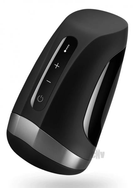 CNVEF-EEISM0145bed43c55031b Satisfyer Men Heat Vibration Black Stroker - Image 1