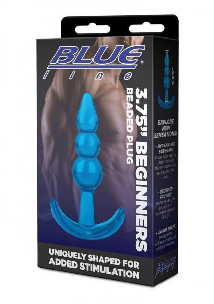 CNVEF-EELBLM4033-BLU642e8a432df0b Blue Line Beginner Beaded Plug 3.75 Blu - Image 1