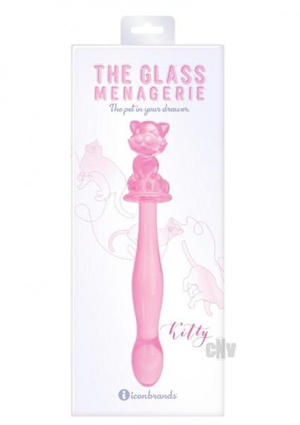 CNVEF-EIC1100-264e71c3acd075 Glass Menage Kitty Dildo Pink - Image 1