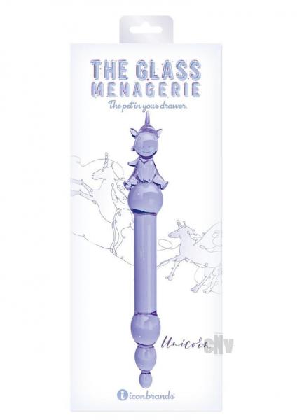 CNVEF-EIC1104-264e71c3d17624 Glass Menage Unicorn Dildo Purple - Image 1