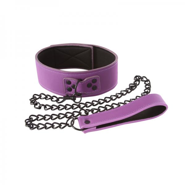 CNVEF-ENS1252-15_21484610795 Lust Bondage Collar Purple - Image 1