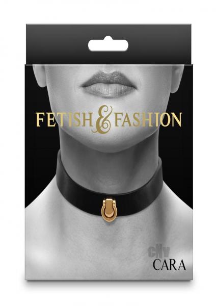 CNVEF-ENS1800-73652664efa3ffb Fetish Fashion Cara Collar Blk/gld - Image 1