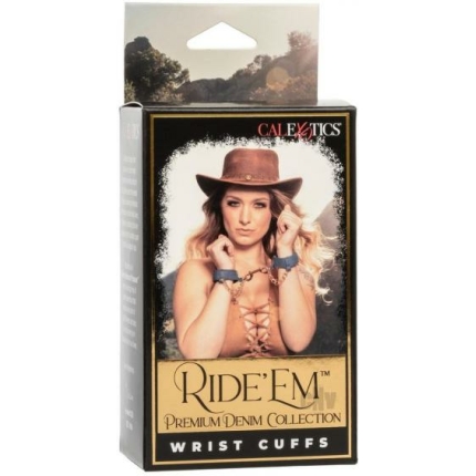 Ride Em Premium Denim Coll Wrist Cuffs