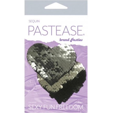 Pastease Color Changing Flip Sequins Heart - Slate/black O/s