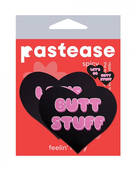CNVELD-8284-HRTLDBS64392493ea904 Pastease Premium Heart Let's Do Butt Stuff - Black/pink O/s - Image 1