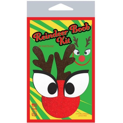 Pastease Premium Holiday Reindeer Boob Kit - Multi O/s