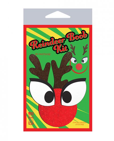 CNVELD-8286-RDFKIT650d66364b833 Pastease Premium Holiday Reindeer Boob Kit - Multi O/s - Image 1