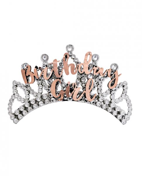 CNVELD-8607-TIARA6197840980169 Birthday Girl Tiara - Rose Gold - Image 1