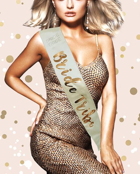 CNVELD-8608-TRIBE5f92aa0125486 Bride Tribe Sash - Rose Gold - Image 1
