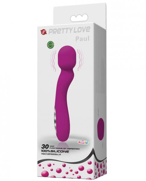 CNVELD-BI-01431355a780ebee5d2 Pretty Love Paul USB Rechargeable Wand Fuchsia - Image 1