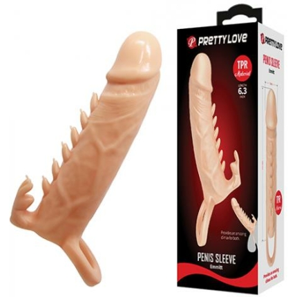 Pretty Love Emmitt 6.3" Penis Sleeve - Ivory
