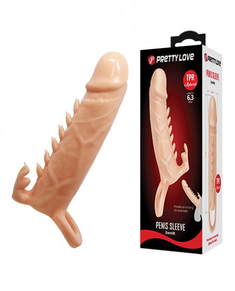 CNVELD-BI-02624664392475eb201 Pretty Love Emmitt 6.3" Penis Sleeve - Ivory - Image 1