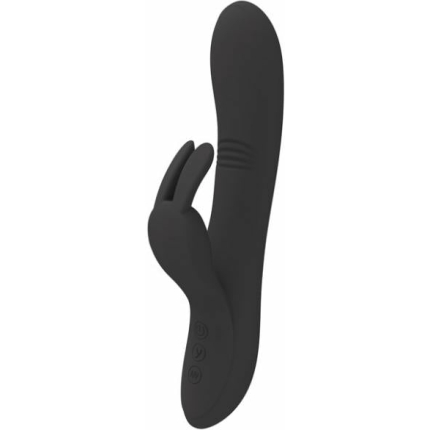 Pretty Love Dylan Bunny Ears Come Hither Rabbit Vibrator Black