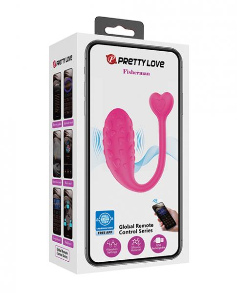 CNVELD-BI-300016HP653b8ae64bf78 Pretty Love Fisherman Vibrating Egg - Hot Pink - Image 1