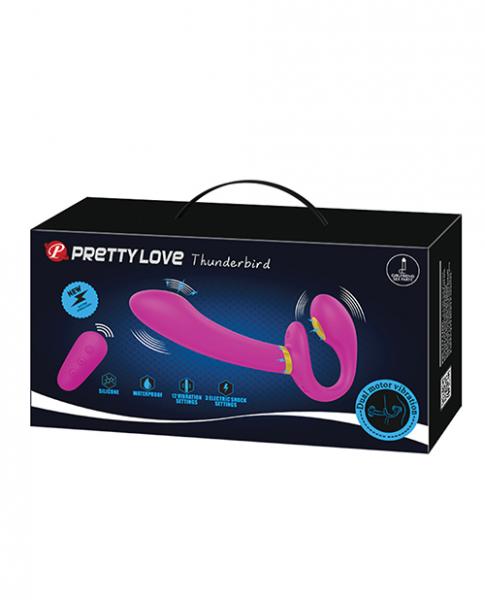 CNVELD-BI-BW022068W62bc22e411c94 Pretty Love Thunderbird Electrostim Strapless Strap On - Fuchsia - Image 1