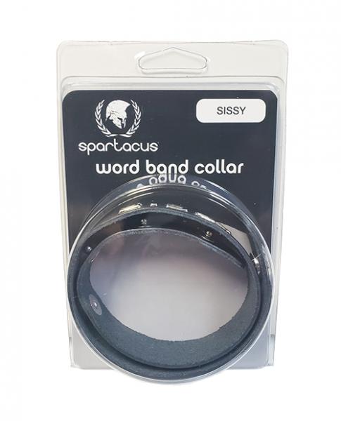 CNVELD-BWB-B3564eb1f3257f5e Spartacus Sissy Leather Collar - Black - Image 1