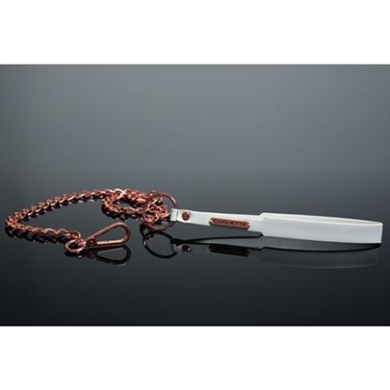 Pleasure Collection Leash - White/rose Gold
