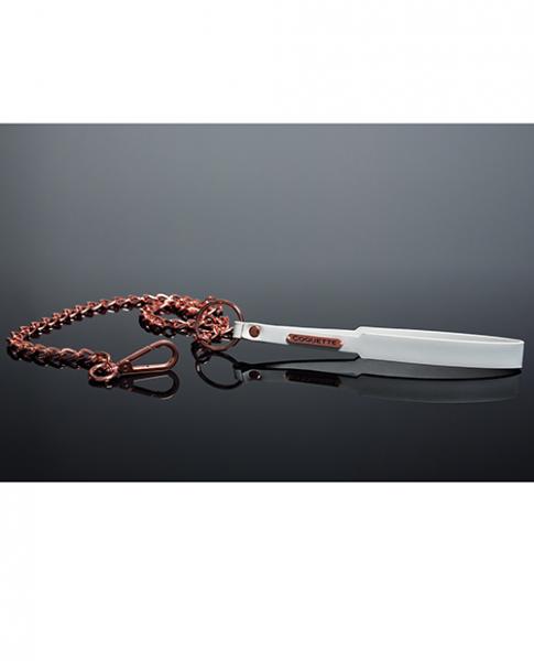 CNVELD-CP2362464a9341e7e0c4 Pleasure Collection Leash - White/rose Gold - Image 1