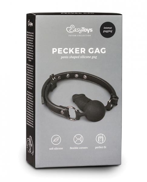 CNVELD-EDCET272BLK5fedaf80cef31 Easy Toys Ball Gag W/silicone Dong - Black - Image 1
