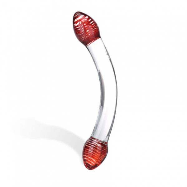 CNVELD-GLAS-22_2 Red Head Glass Double Dildo - Image 1