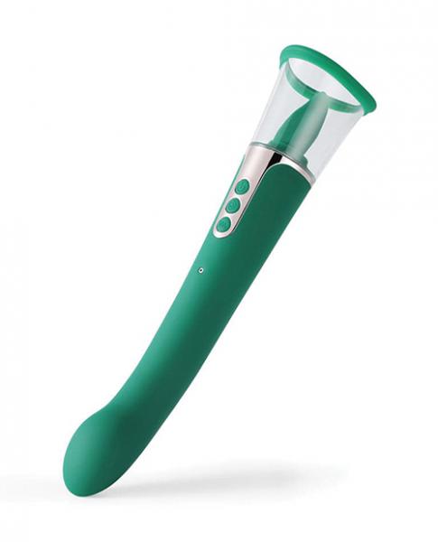 CNVELD-HPB-689D62a0738552671 Succion Sucking G-spot Vibrator - 3 Function Green - Image 1