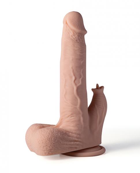 CNVELD-HPB-914F8654b6a8481033 Colter App Controlled Realistic 8.5" Thrusting Dildo Vibrator W/clit Licker - Ivory - Image 1