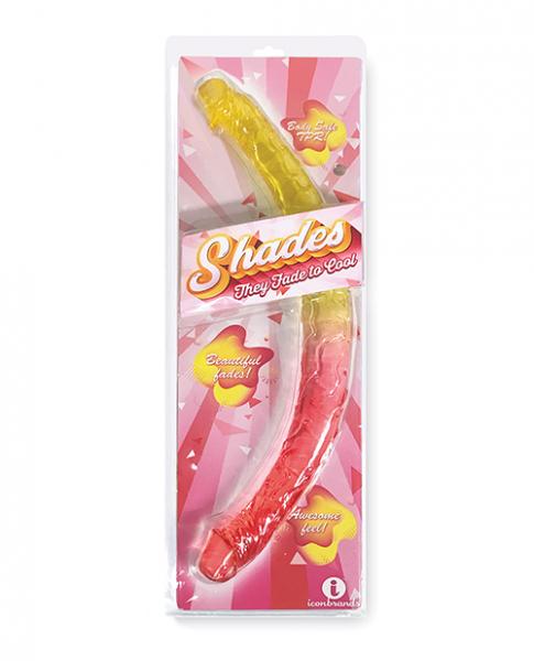 CNVELD-IBIC1306632ae132dfef1 Shades Jelly Tpr Gradient Double Dong - Pink/yellow - Image 1