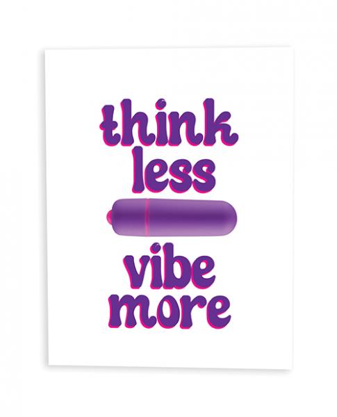 CNVELD-KK-NV-THINKLESS650c155ff3ba8 Think Less, Vibe More Naughty Greeting Card W/rock Candy Vibrator & Fresh Vibes Towelettes - Image 1