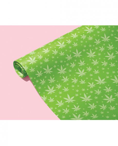 CNVELD-KK-WP-GREENLEAF64328d25f1bd3 Green Pot Leaf Wrapping Paper - Image 1