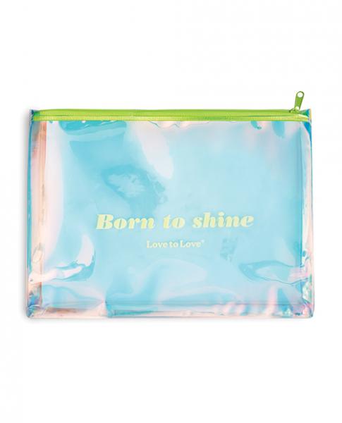 CNVELD-LP6033142658ea712abcfd Love To Love Born To Shine Pouch - Acid Yellow - Image 1