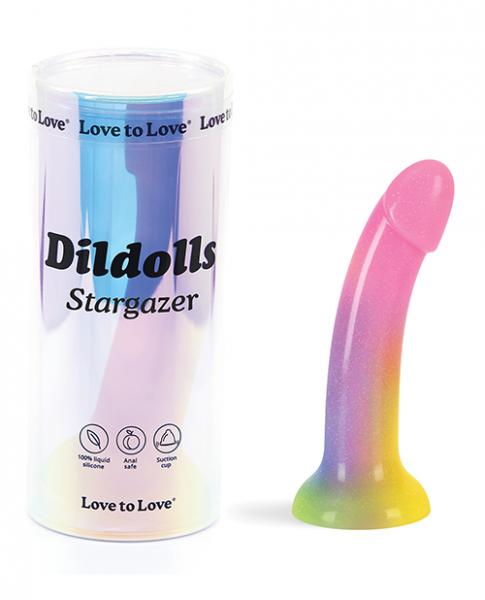 CNVELD-LP60332896517f20eb2179 Love To Love Silicone Dildolls Stargazer - Gradient Rainbow W/glitter - Image 1