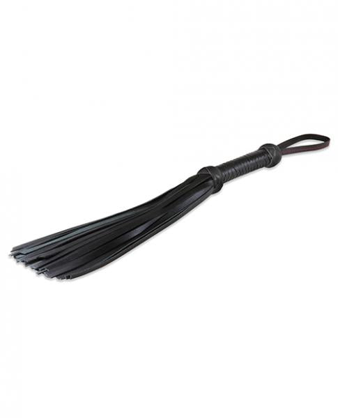 CNVELD-LTH61365decd81f93313 Sultra 16" Lambskin Twill Weave Grip Flogger - Black - Image 1