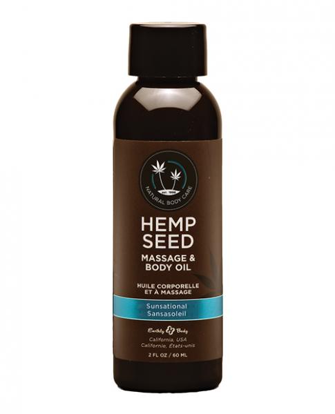 CNVELD-MAS2465f2d26783118f Earthly Body Massage & Body Oil - 2 Oz Sunsational - Image 1