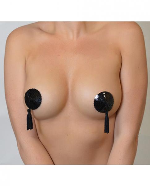 CNVELD-MC-P193BK637dfd8178904 Minor Creations Sequin Pasties W Tassel Black - Image 1