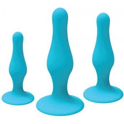Nobu Rainbow Silicone Plug Set - Blue