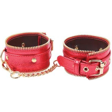 Nobu Fetish Handcuffs - Red/gold