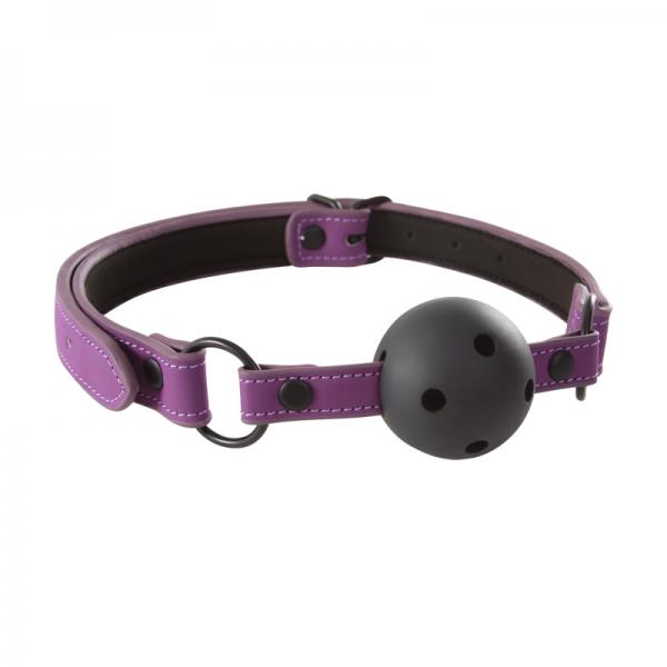 CNVELD-NSN-1251-15_21493320938 Lust Bondage Ball Gag Purple O/S - Image 1