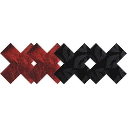 Stolen Kisses X Pasties Red, Black 2 Pack