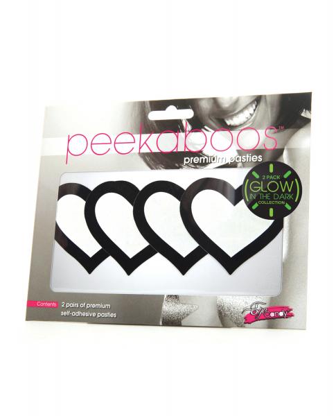 CNVELD-PK3555f33be290a5bc Peekaboo Glow In The Dark Hearts - Pack Of 2 - Image 1