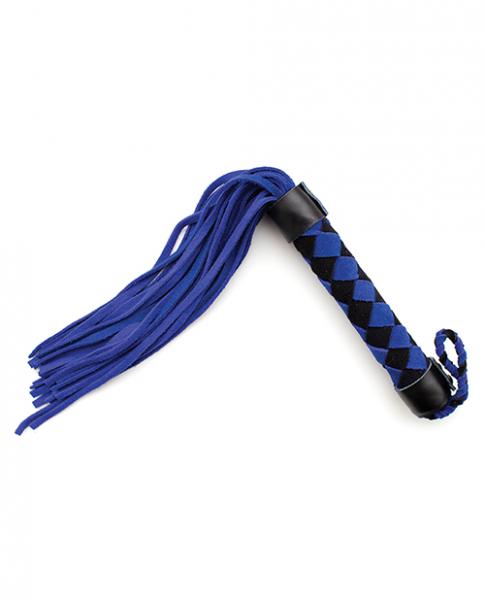 CNVELD-PLB75010BL5cd69da907643 Plesur 15 inches Leather Flogger Blue - Image 1