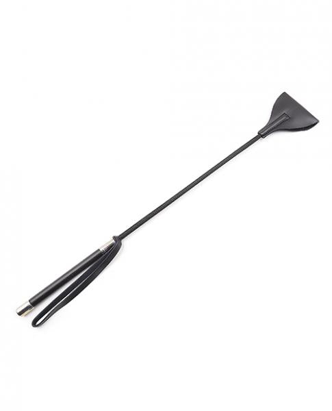 CNVELD-PLB75212600419094257e Plesur 21" Wide Tip Leather Crop - Black - Image 1